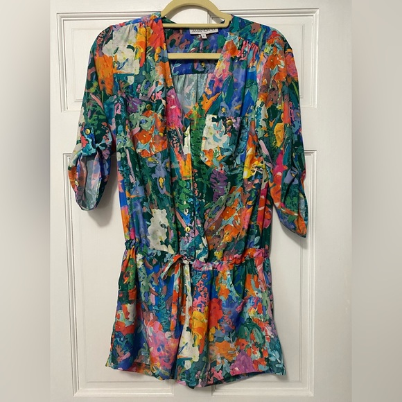 Amanda Uprichard floral romper size S - Picture 1 of 3